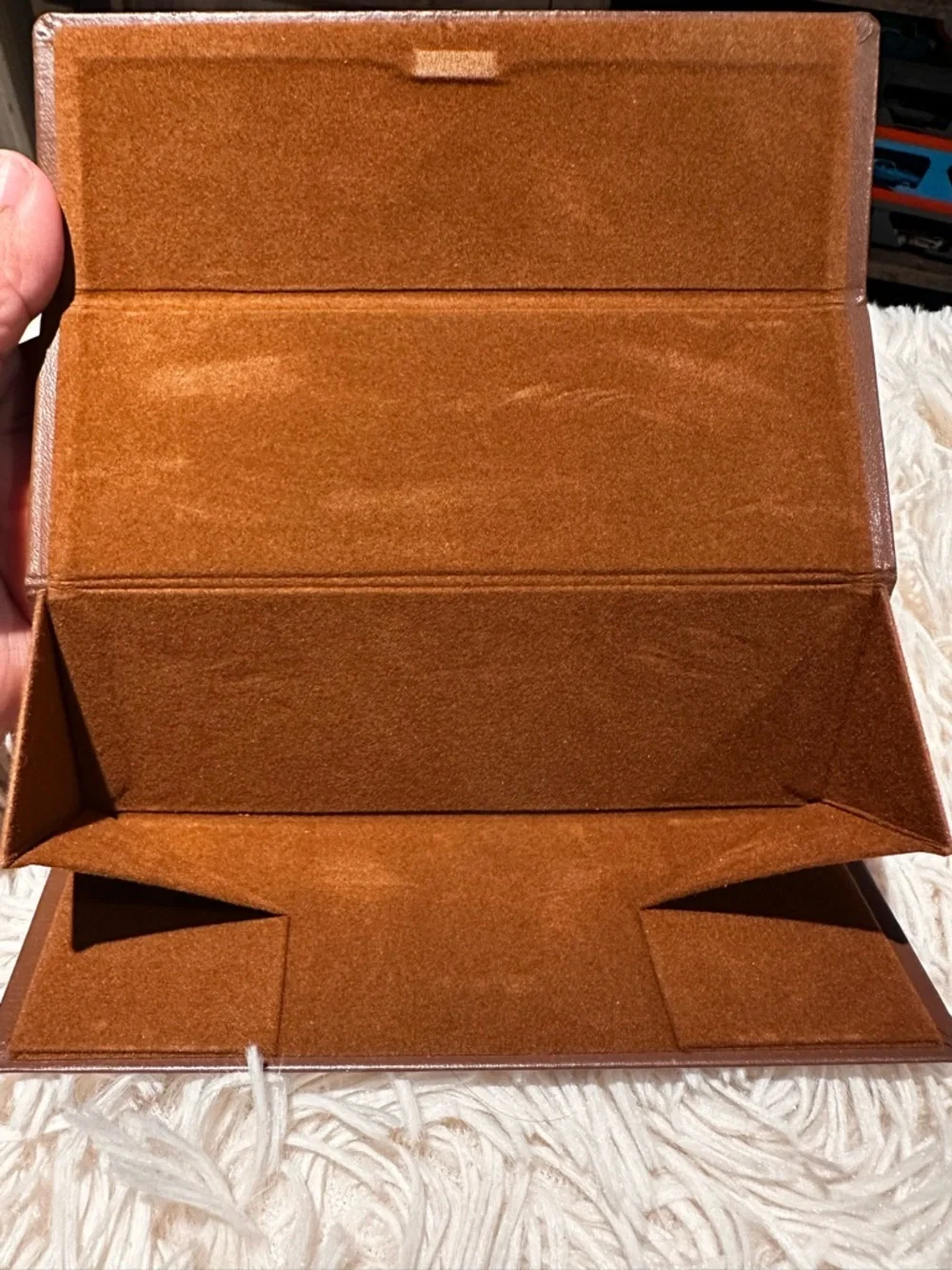 7 eye glasses cases -White Glasses or Sunglasses Case with Black Interior